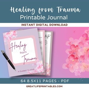 Healing Trauma, Printable Journal, Journal Prompts, Self Care Journal, Reflection Journal, Healing Journal, Trauma Journal, Writing Journal
