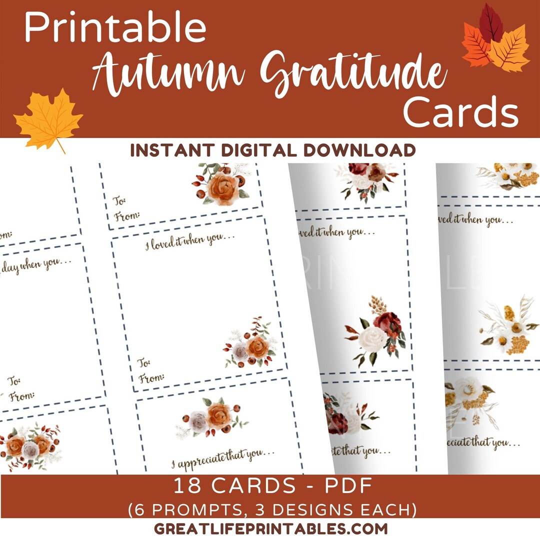 Printable Appreciation Cards Gratitude Cards Appreciation Etsy Printable Appreciation Cards Gratitude Cards Appreciation Etsy