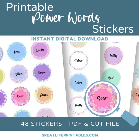 Positive Affirmation Stickers Faith Based Planner Sticker