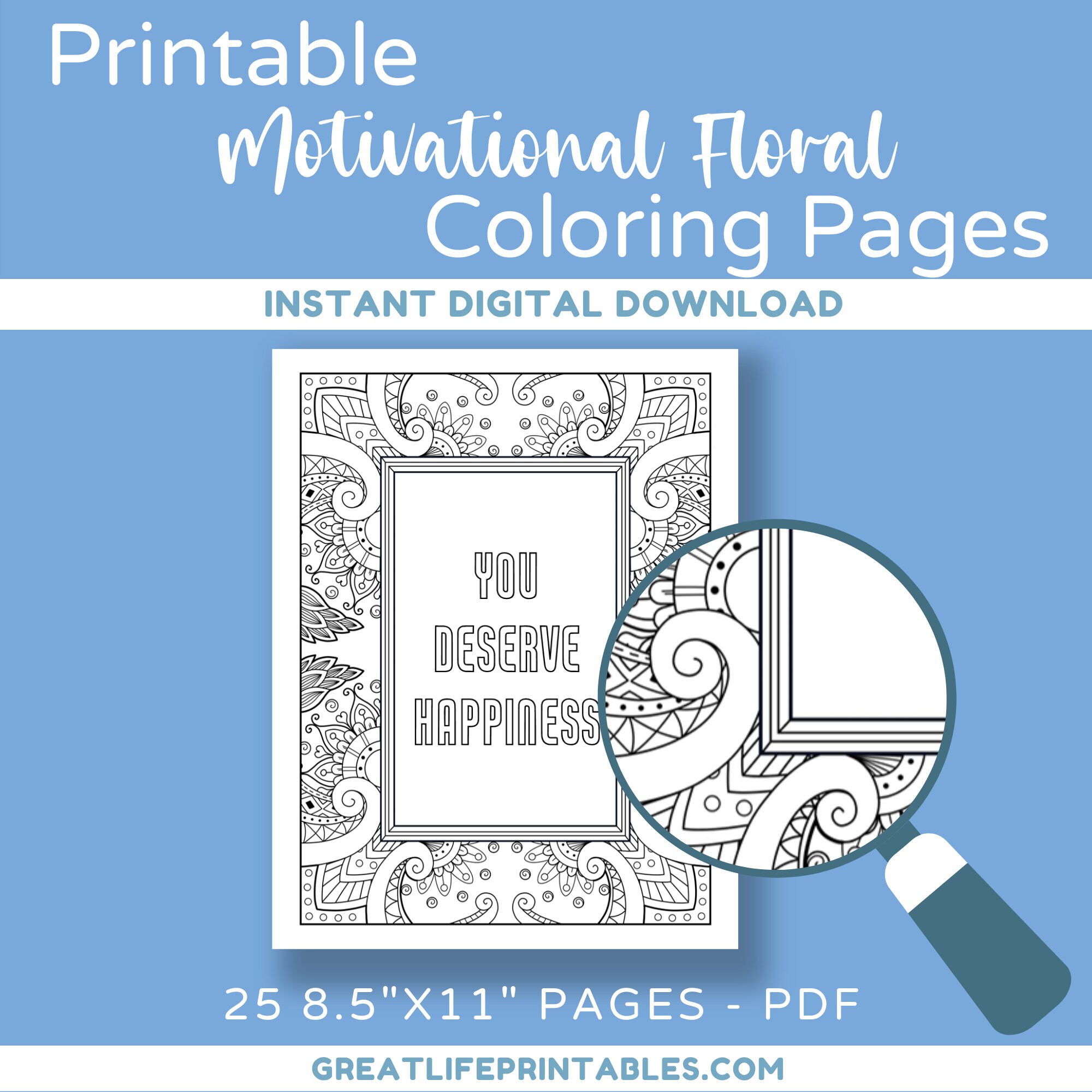 Printable Motivational Sayings Coloring Pages, Adult Coloring Pages ...