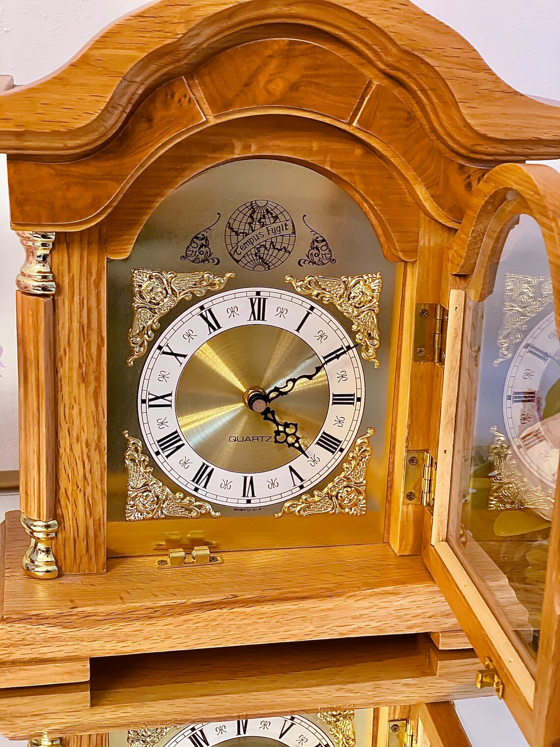 Original tempus Fugit Oak Wood Mantel Vintage Clock M2556SK Etsy