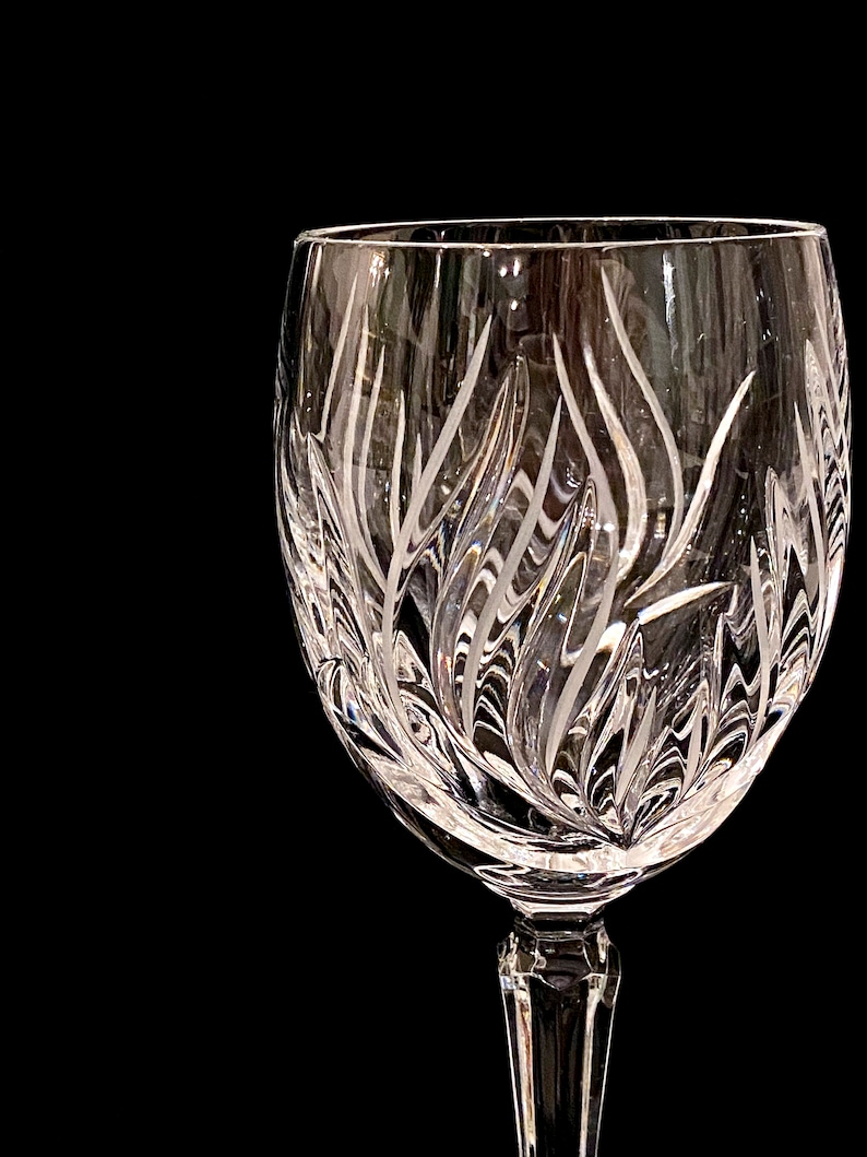 Gorham Crystal Nocturne Wine Glasses Set of 4 Etsy