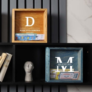 Konzertkartenhalter, Ticket-Stubs, Geldbank, Geschenkidee, Abenteuer, Reisethema, Erinnerungen, gemeinsam reisen, Kartenbox