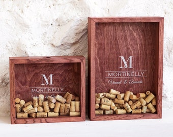 Piggy bank for corks, Wine cork display, Wedding Gift, Mother's Gift, Wine Cork Holder, Wine Lover Gift, Cork Shadow Box, Gift for Couples