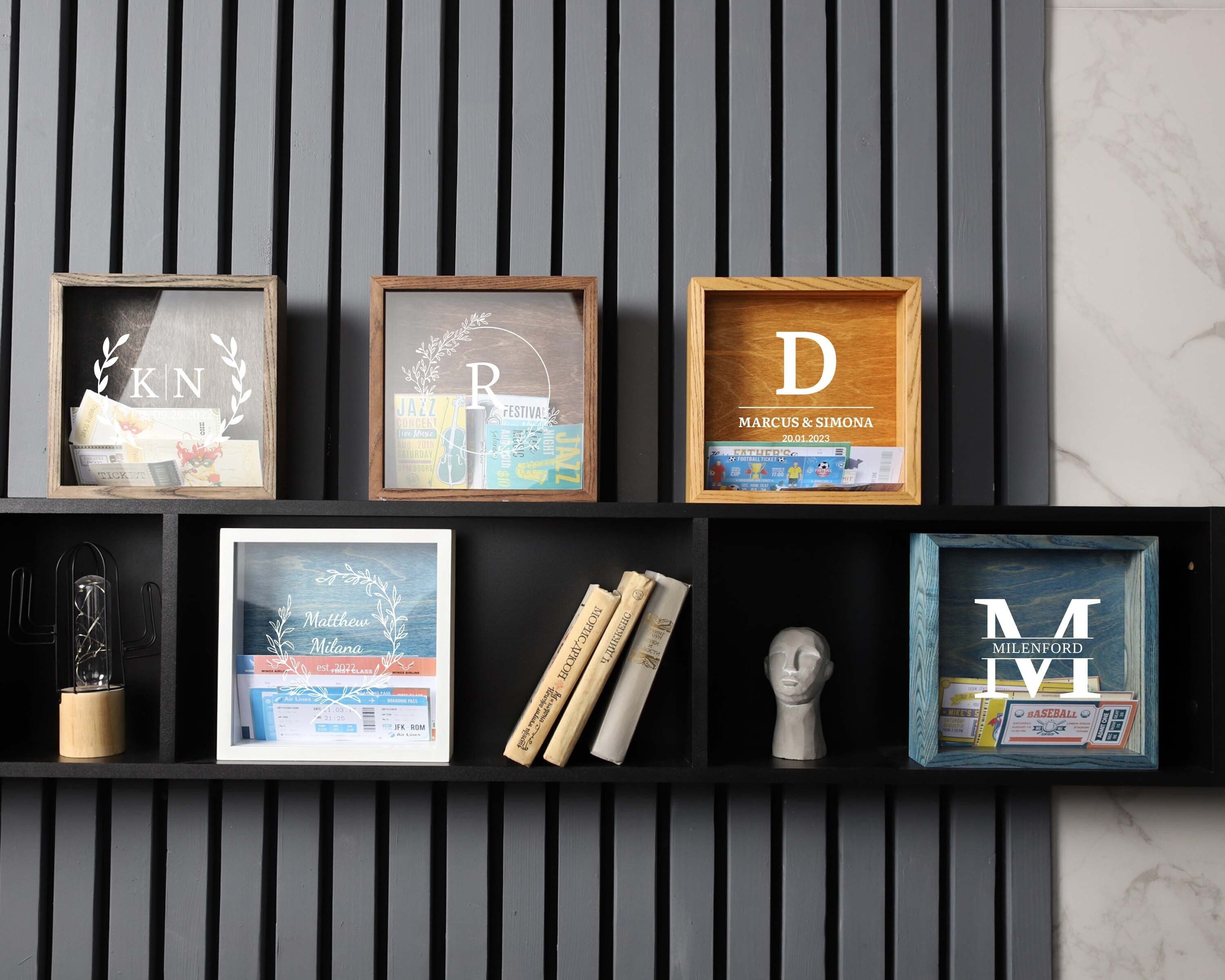 Concert Ticket Holder, Ticket Stubs, Money Bank, Shadow Box, Gift Idea, Adventure, Travel Theme, Memories, Travel Together, Ticket Box