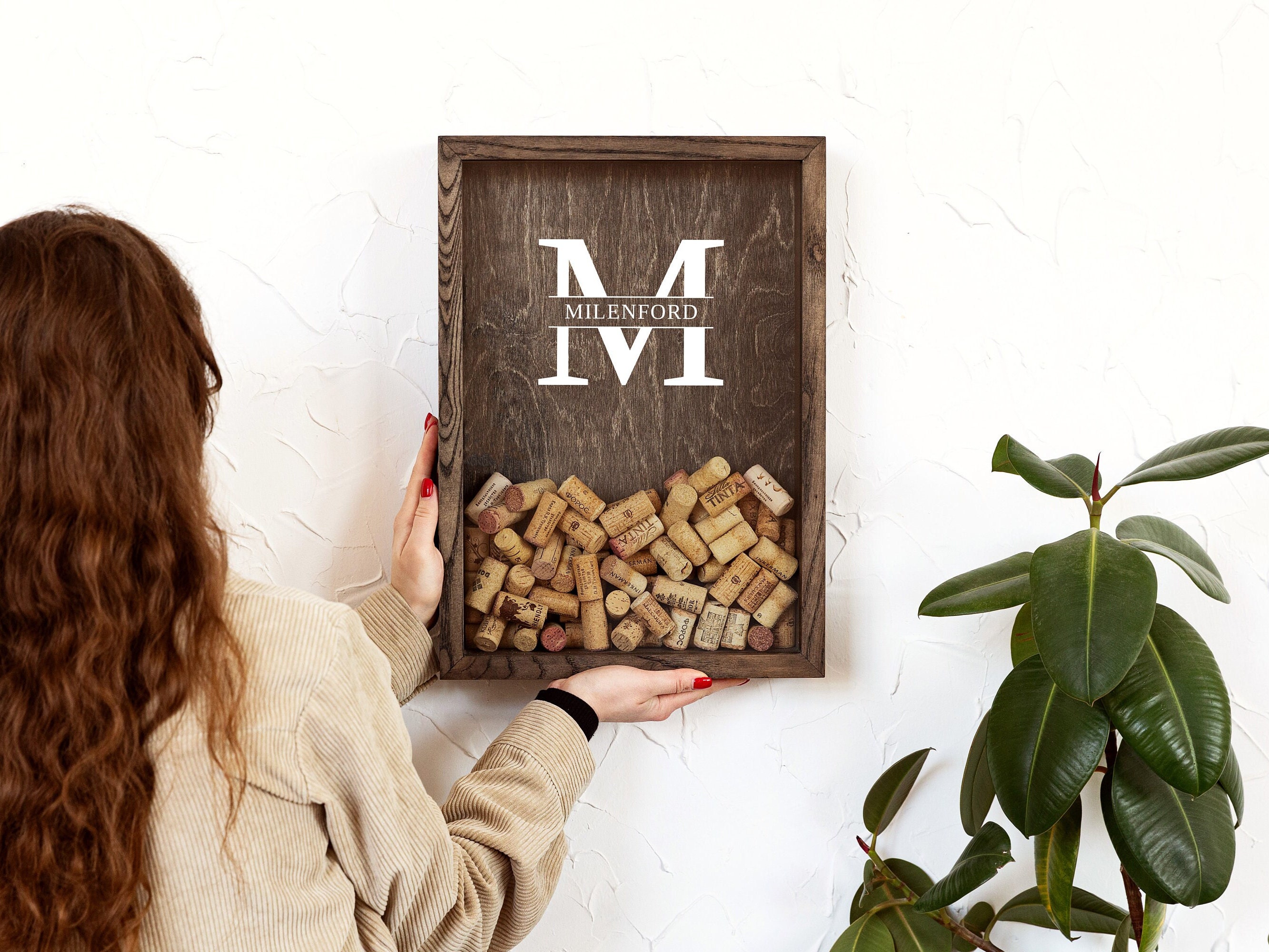 Initial wine cork holder hotsell