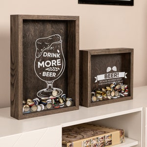 Bottle Cap Display, Bottle Top Holder, Beer Gift, Gifts for Men, Beer ...
