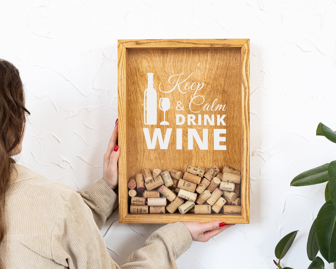 Wine Cork Guest Book Wine Cork Holder Wine Cork Shadow Box Etsy
