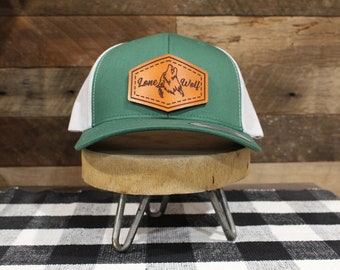 Custom Logo | Evergreen  / White Back | Classic Trucker Hat  | Fathers Day | Christmas Gift | Birthday Gift| FREE SHIPPING !!