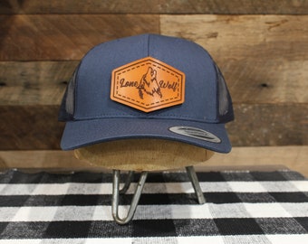 Custom Logo | Navy / Navy Back | Classic Trucker Hat  | Fathers Day | Christmas Gift | Birthday Gift| FREE SHIPPING !!