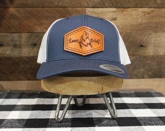 Custom Logo | Navy Blue / White Back | Classic Trucker Hat  | Fathers Day | Christmas Gift | Birthday Gift| FREE SHIPPING !!