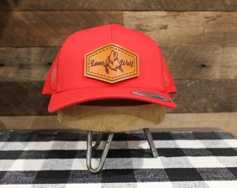 Custom Logo | Red / Red Back | Classic Trucker Hat  | Fathers Day | Christmas Gift | Birthday Gift| FREE SHIPPING !!