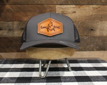 Custom Logo | Charcoal / Charcoal Back | Classic Trucker Hat  | Fathers Day | Christmas Gift | Birthday Gift| FREE SHIPPING !!