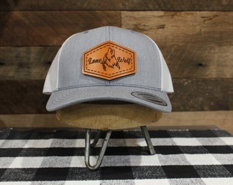 Custom Logo | Heather Gray / White Back | Classic Trucker Hat  | Fathers Day | Christmas Gift | Birthday Gift| FREE SHIPPING !!
