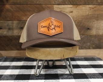 Custom Logo | Brown / Khaki Back | Classic Trucker Hat  | Fathers Day | Christmas Gift | Birthday Gift| FREE SHIPPING !!