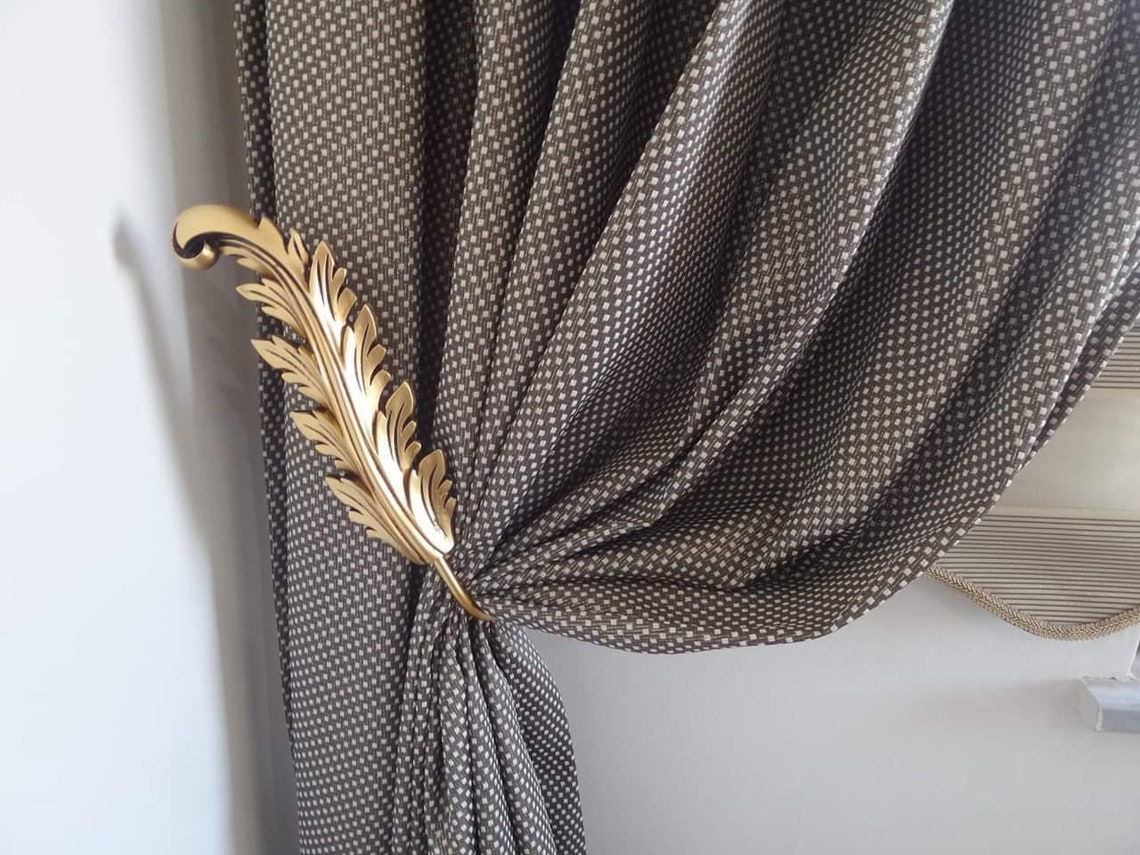 Leaf Curtain Holdback Etsy Canada