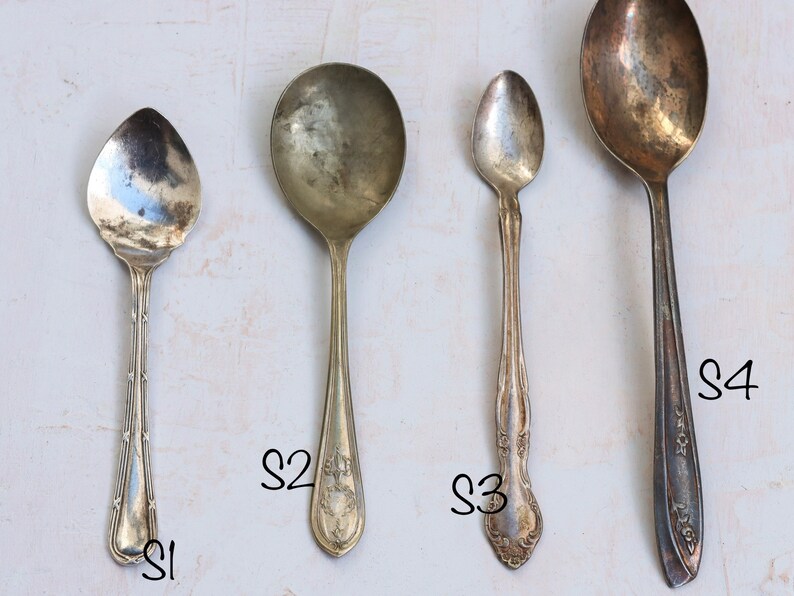 Vintage Props food photo silverware spoon serving utensil dining spoons silver food photography rustic silver plated patina flatware antique