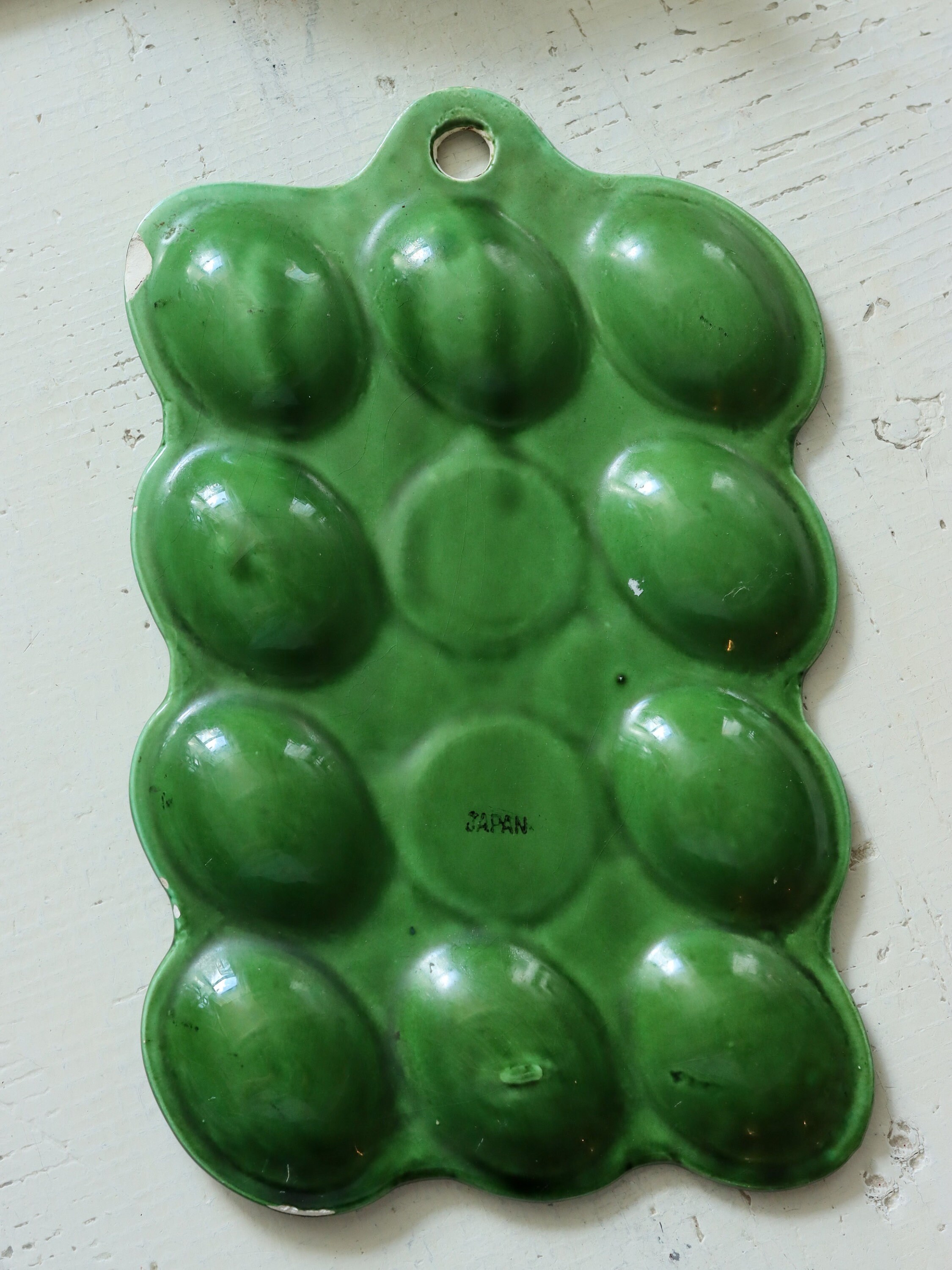 Vintage Pottery Hilborn Olive Dish Board Wood Serving Antique Food