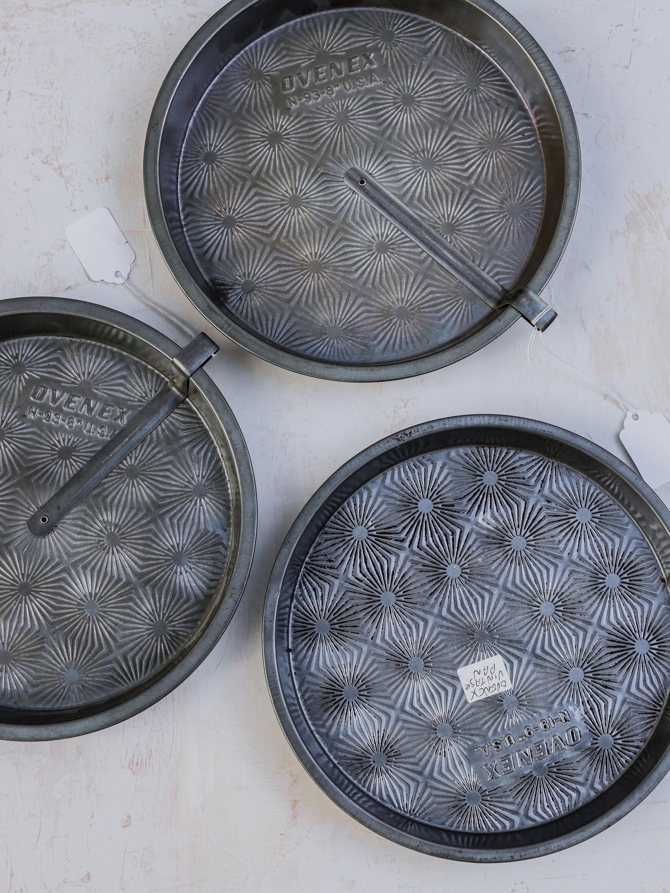 Ovenex starburst vintage pie pan cake pan with slider food Etsy