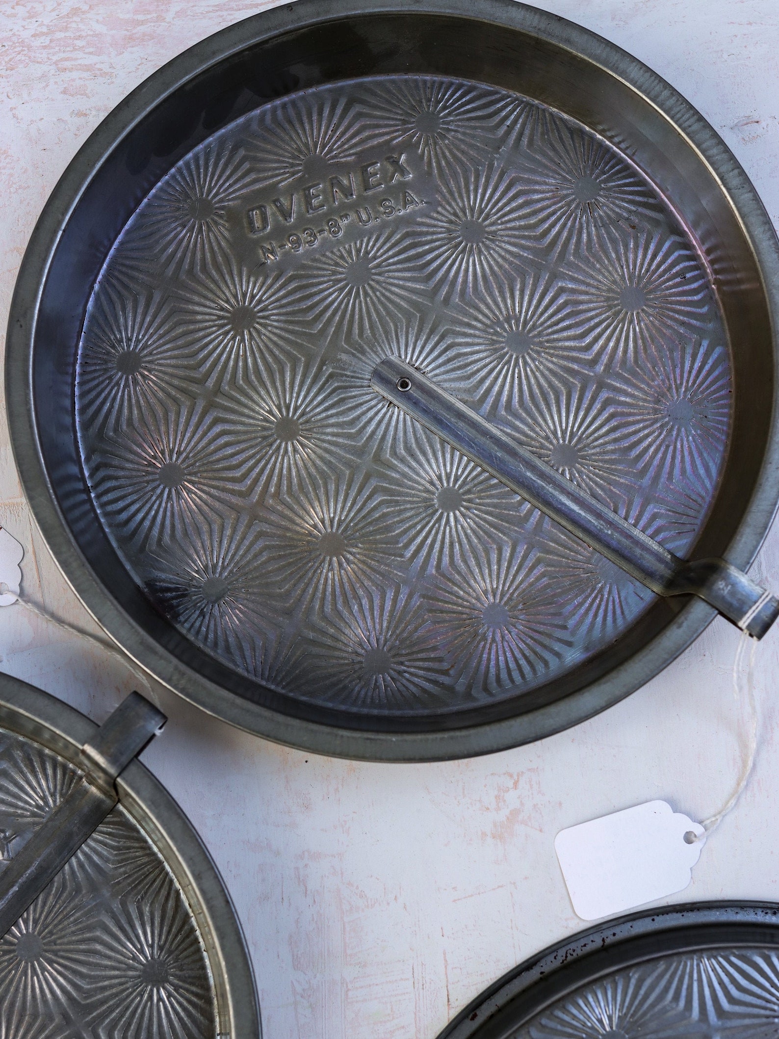 Ovenex starburst vintage pie pan cake pan with slider food Etsy