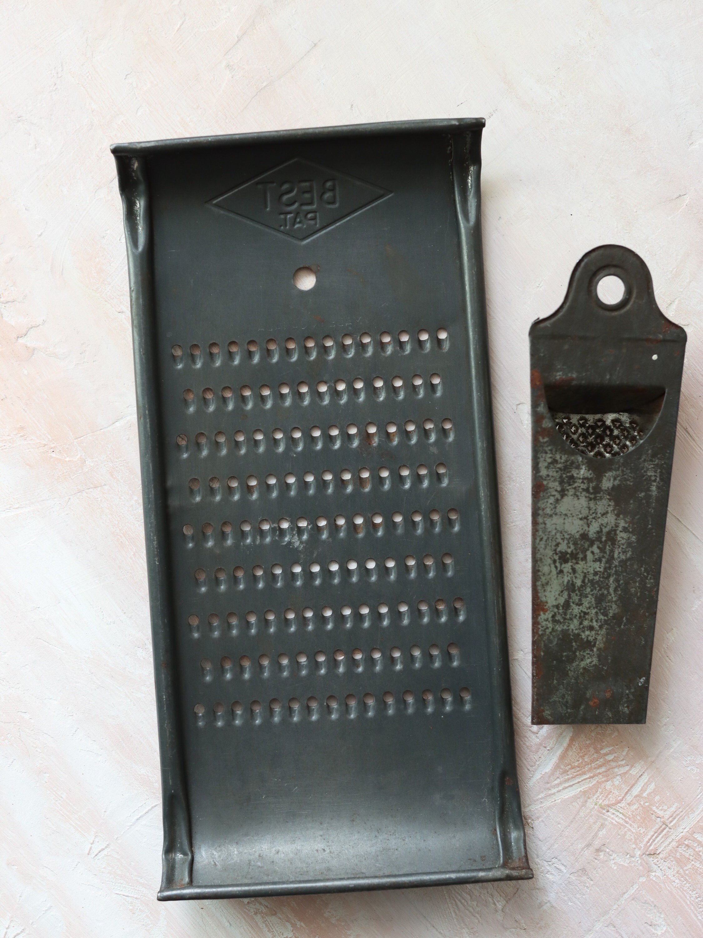 Vintage English grater antique kitchen food photo prop rustic Etsy