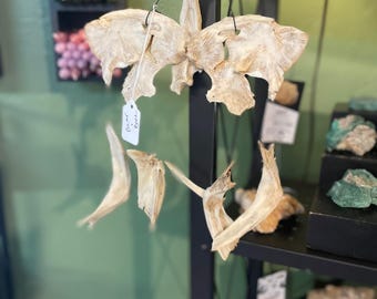 Enchanted Bone Wind Chimes – Hand Crafted, Rustic Natural Art, Gothic Protection Energy