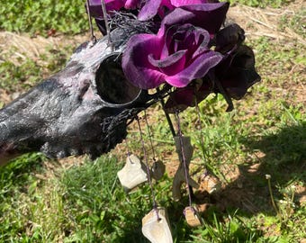 Skull Bone Chime | Ritual & Handcrafted Bone Artifact
