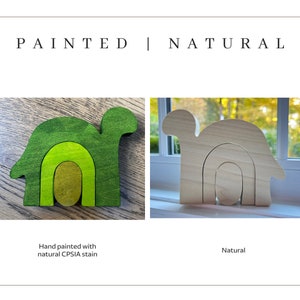 Wooden Stacker - Natural Stain