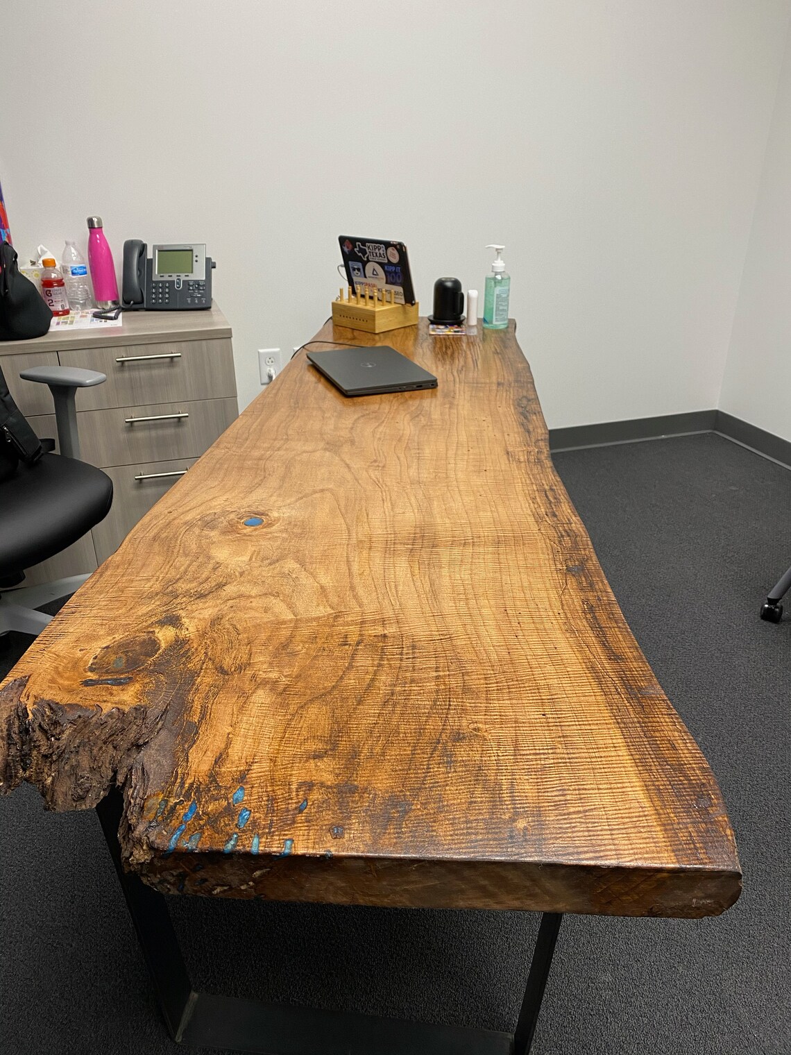 Live edge maple desk Etsy