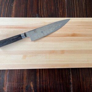 Thick maple cutting board