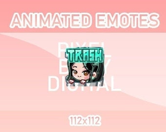 Animated Twitch, Discord and Kick Emotes - Trash Can Agent