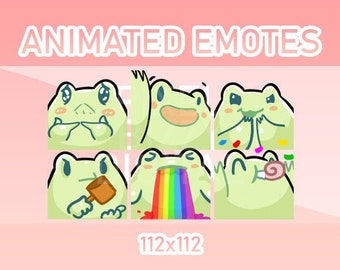 Animated Frog Emotes for Twitch, Discord, Kick