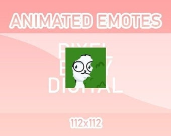 Animated Twitch, Discord and Kick Emotes - Animated White Cat Awkward Bushes