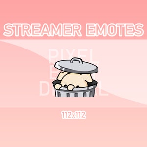 Emotes animés Twitch, Discord et Kick - Poubelle animée pour chien