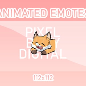 Animated Twitch, Discord and Kick Emotes - Animated Fox Sleepy