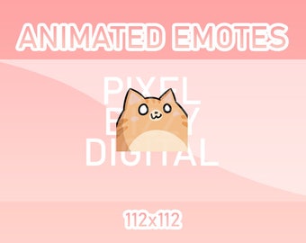 Animated Twitch, Discord and Kick Emotes - Animated Orange Cat Dancing Bouncy