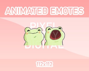 Animated Twitch, Discord and Kick Emotes - Animated Pop Frog