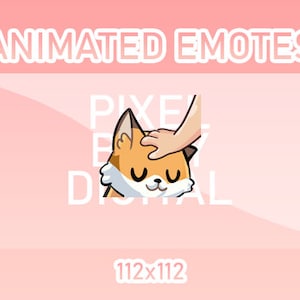 Animated Twitch, Discord and Kick Emotes - Animated Fox Head Pat