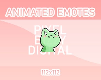 Animated Twitch, Discord and Kick Emotes - Animated Angry Frog