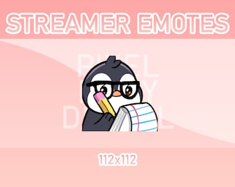 Emotes animés Twitch, Discord et Kick - Notes animées de pingouin