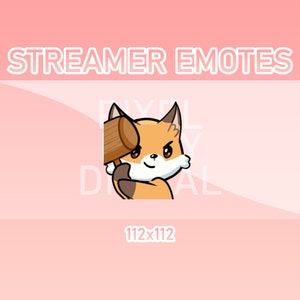 Animated Twitch, Discord and Kick Emotes - Animated Fox Hammer