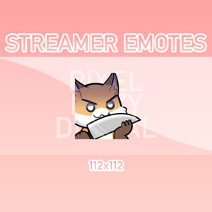 Animated Twitch, Discord and Kick Emotes - Animated Fox Knife