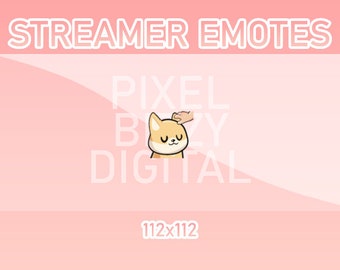 Emotes animés Twitch, Discord et Kick - Tête de chien animée