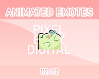 Animated Sleepy Frog Emote for Twitch, Discord, Kick (GIF)