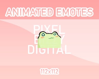 Animated Twitch, Discord and Kick Emotes - Animated Frog Dancing/Bouncy