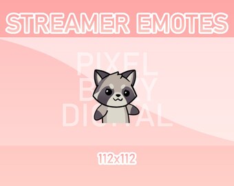 Animated Twitch, Discord and Kick Emotes - Animated Raccoon Wiggle