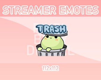 Animated Twitch, Discord and Kick Emotes - Animated Frog Trash
