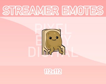 Animated Twitch, Discord and Kick Emotes - Animated Potato Sit