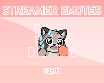 Animated Twitch, Discord and Kick Emotes - Animated Raccoon Sweaty