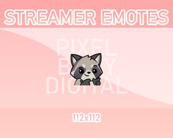 Animated Twitch, Discord and Kick Emotes - Animated Raccoon Sunglasses
